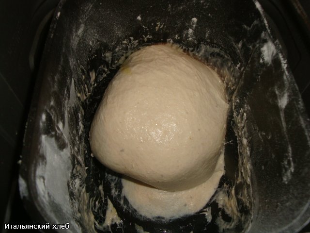 خبز إيطالي (آن ثيبولت) في الفرن