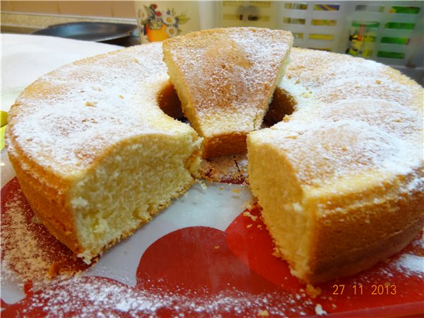 Butter cake according to GOST (without soda and baking powder)