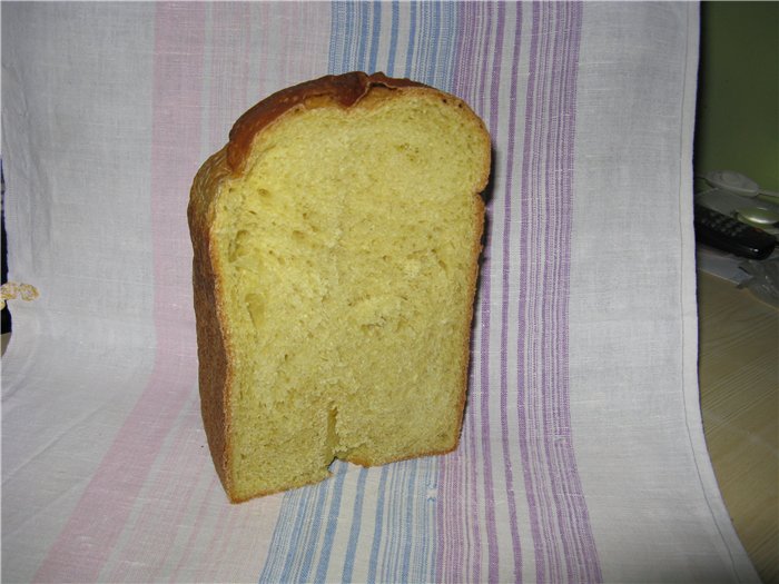 Panasonic SD-2501. Orange-coconut tea bread