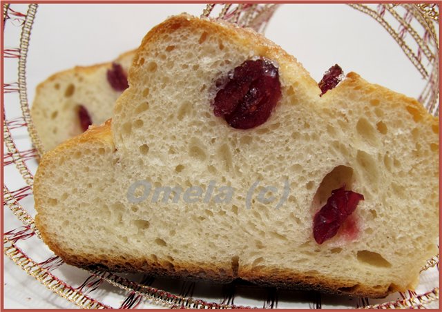 Cheese buns with cranberries