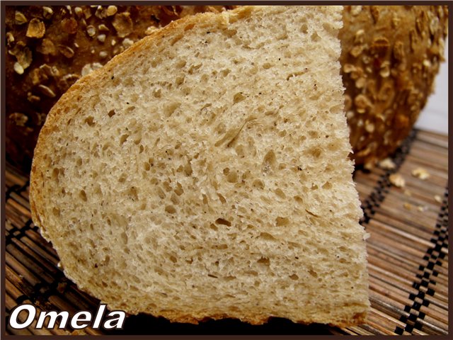 خبز القمح مع دقيق الشوفان التشيكي (فرن)