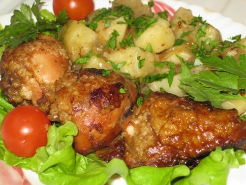 Pikantny kurczak w sezamie w powolnej kuchence Moulinex