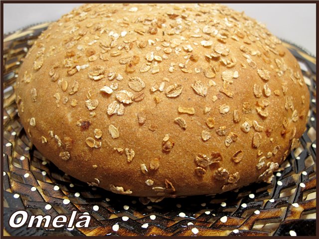 Pan de trigo con harina de avena cz (horno)