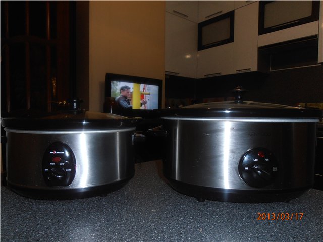 Slow cookers: model selection, features, reviews