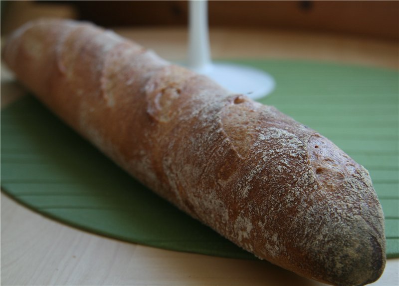 Pate fermentee cold dough baguette (Peter Reinhart)
