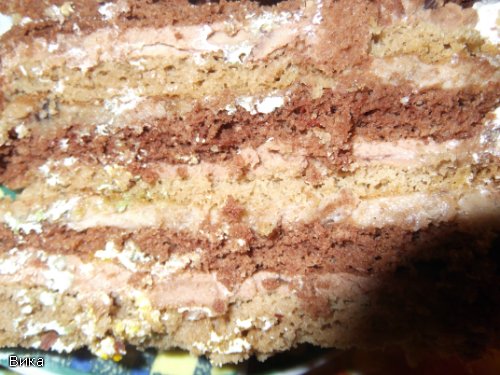Shortbread cake Coffee-chocolate on yolks