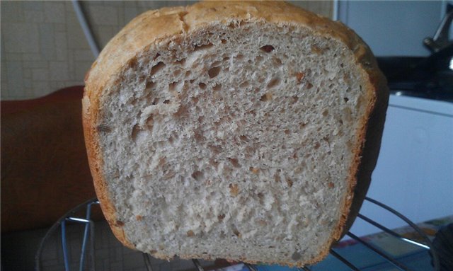 Very simple bread with rye flour every day