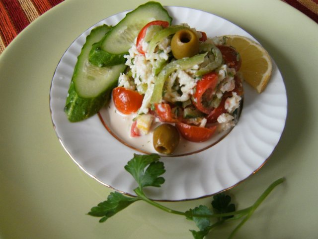 Salade met lentebries
