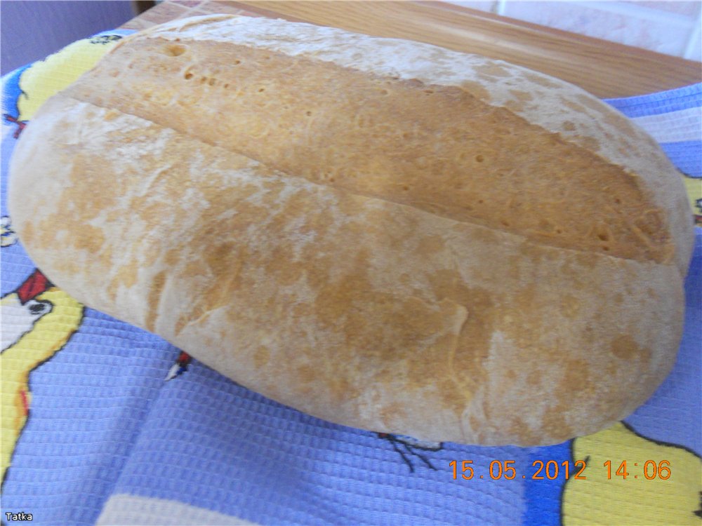 Olasz tészta kenyér a sütőben
