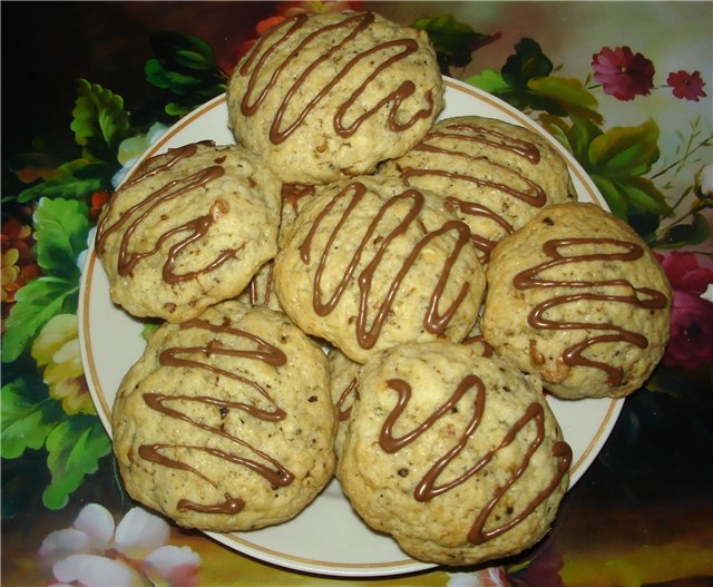 Woman cookies with coffee aroma