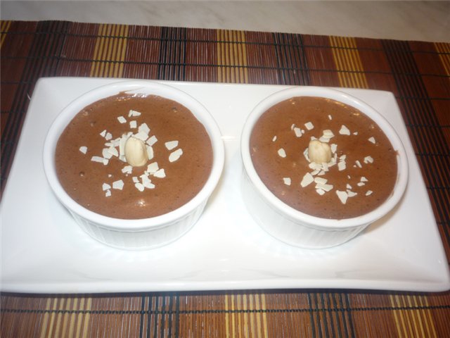 Chocolate marble mousse