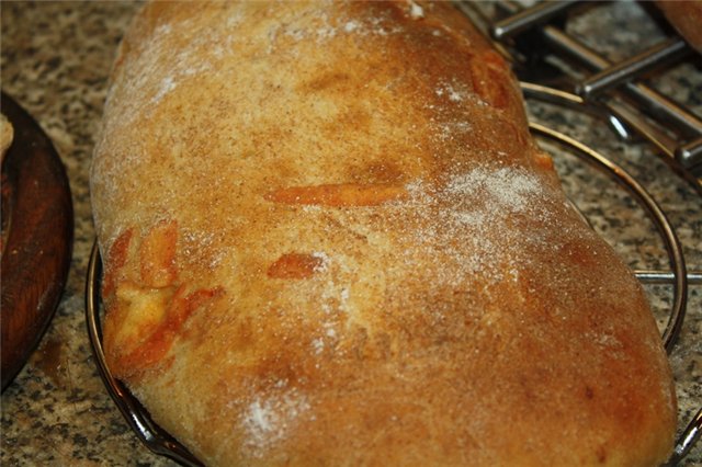 Ciabatta (amasar en una máquina de pan)