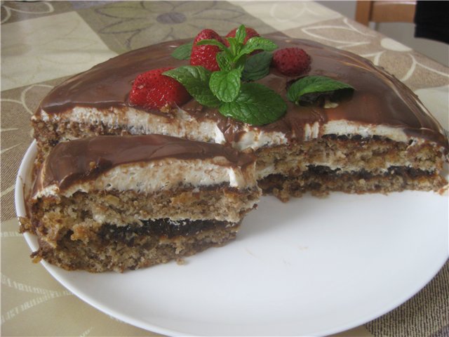 Ciasto ze śliwkami w czekoladzie