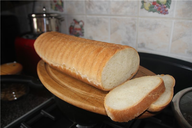 Toast bread in a non-standard form at Panasonik