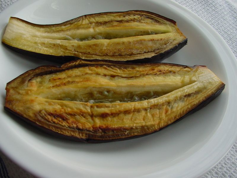 Baked eggplant