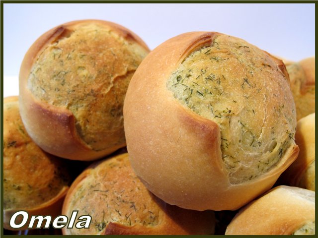 Bulgarian dill buns