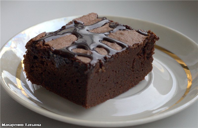 Pastel de chocolate sin harina (Torta di cioccolato senza farina para Giada)