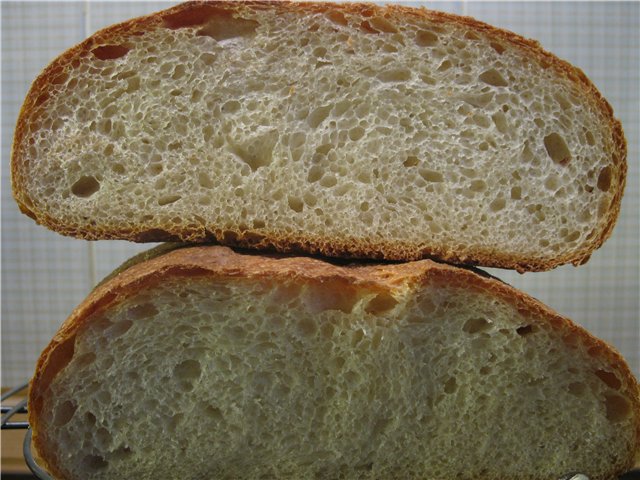 לחם בצק איטלקי בתנור