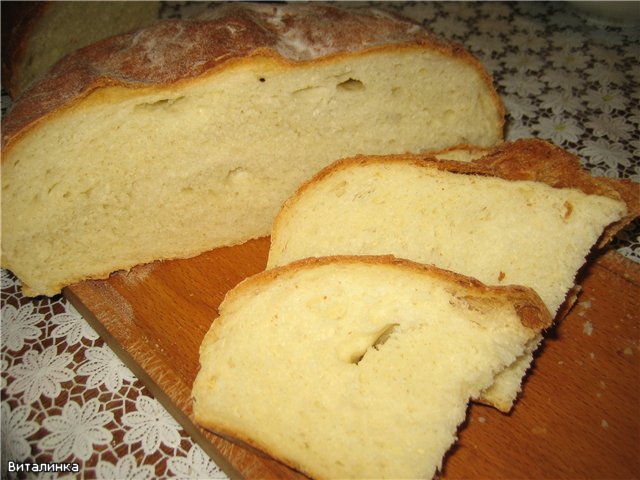 Pan de patata con crema agria (horno)