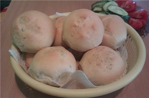 Bulgarian dill buns