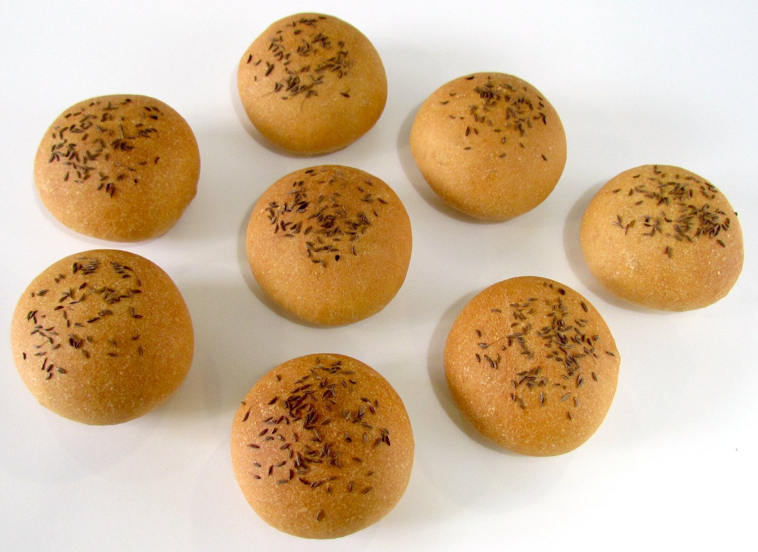 Buns with caraway seeds according to GOST (oven)