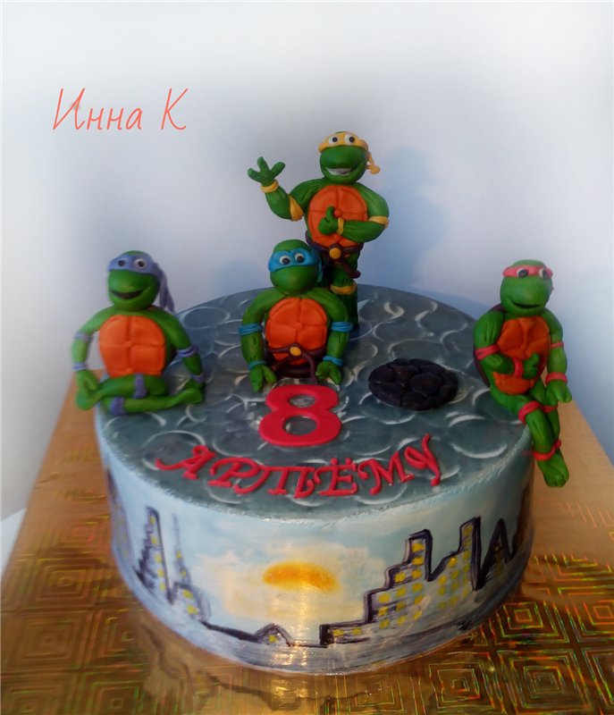 Ciasta z Wojownicze Żółwie Ninja