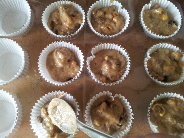 Magere muffins met gedroogd fruit voor onze geliefde!