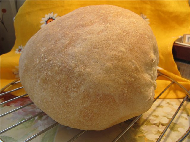 לחם חיטה תוסס ארוך (תנור)
