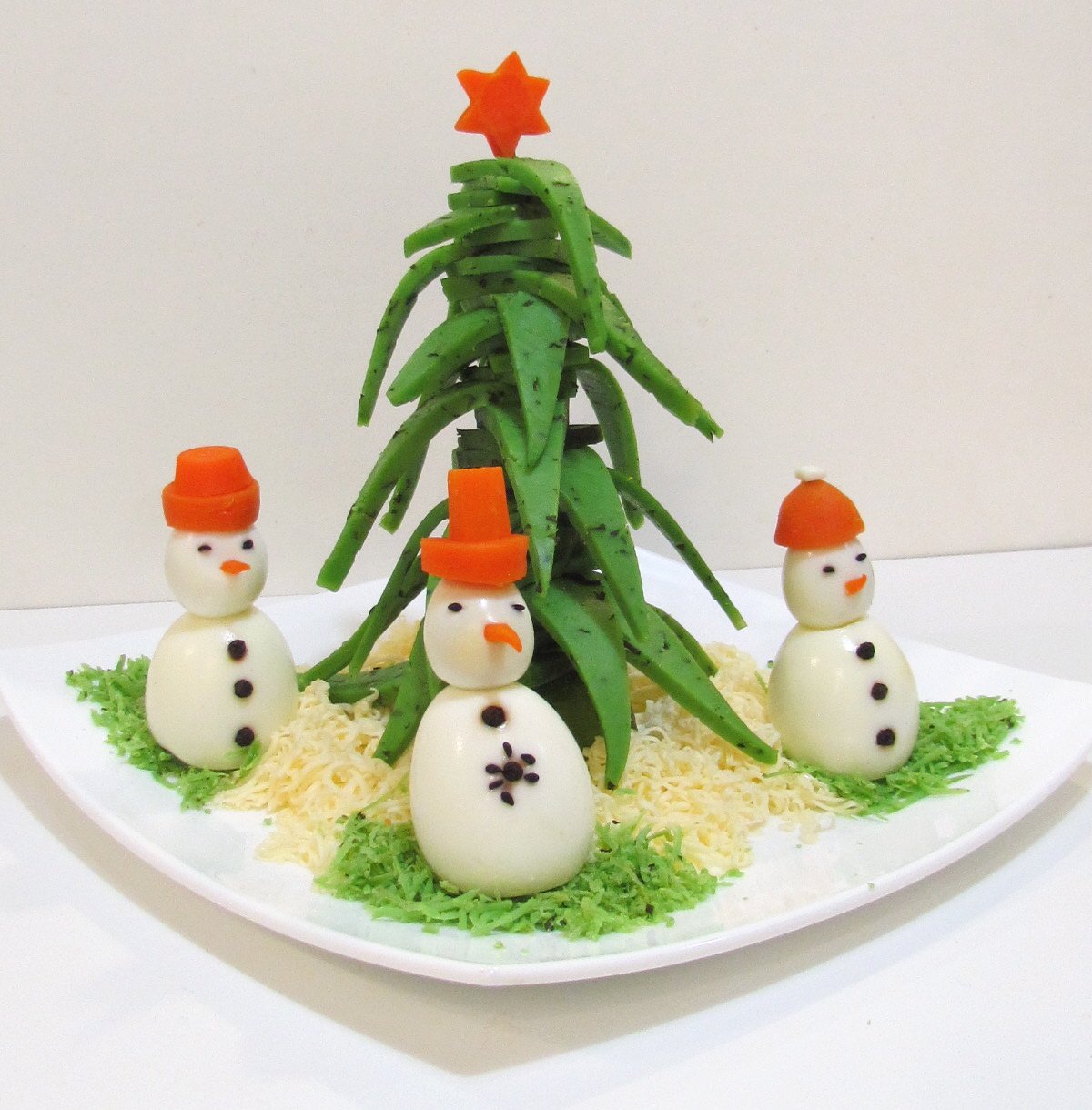 Christmas tree made of green cheese