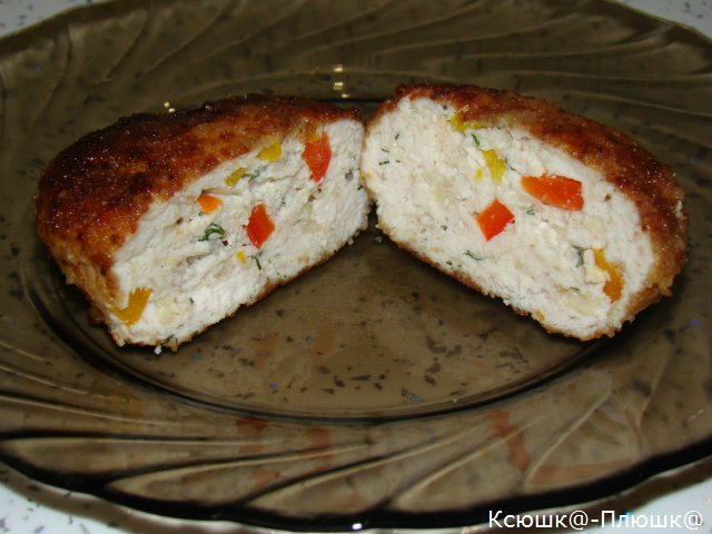 Cotolette di pollo con peperone e parmigiano (pentola a pressione marca 6050)