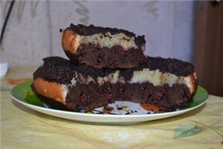 Ciasto czekoladowe z żurawiną