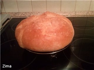 Cuban bread (in the oven)
