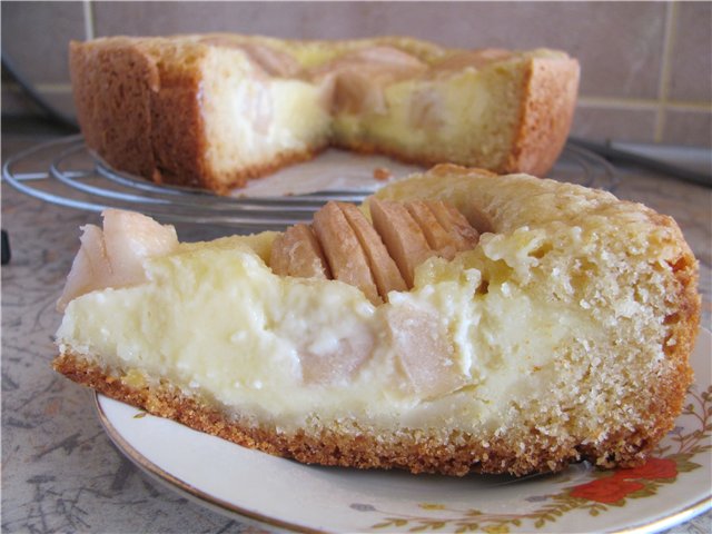 Tarta de manzana con crema de mantequilla (multicocina Aurora)
