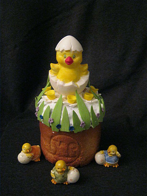 Examples of decorating Easter cakes and Easter