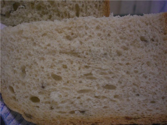 Pan muy sencillo con harina de centeno todos los días.
