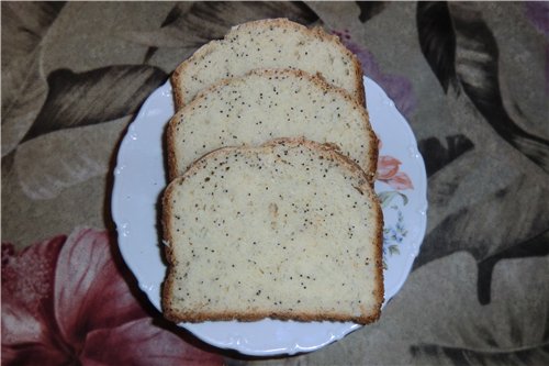 Wheat-corn bread with poppy seeds (oven)