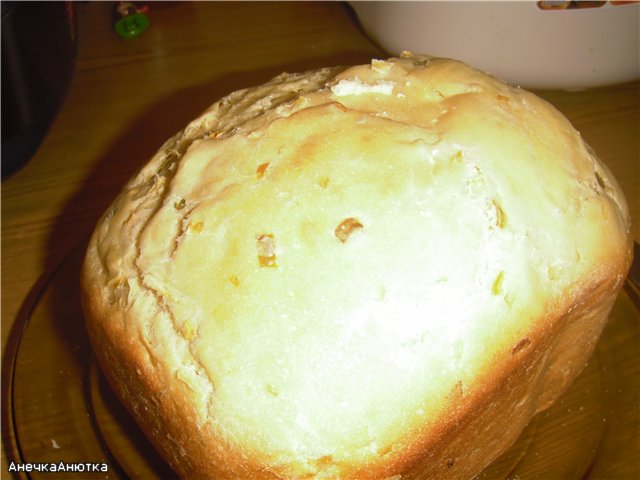 Uienbrood in Panasonik 2501 broodbakmachine