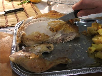 Csirke burgonyával, kemencében sült, teljesen a Le fabuleux destin d`Amelie Poulain (Amelie) filmből
