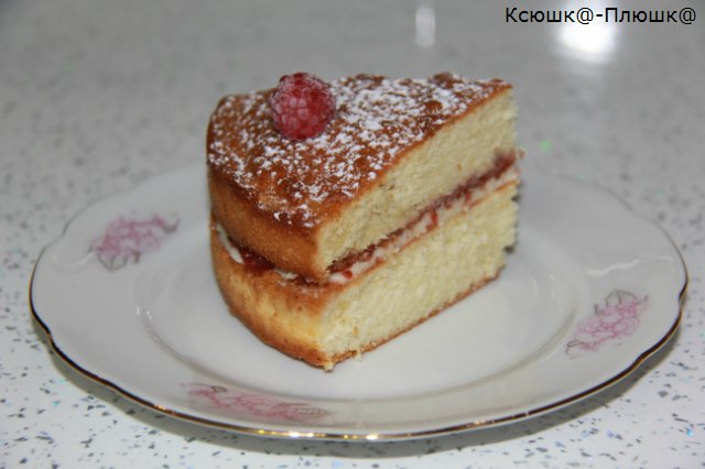 Queen Victoria-cake of klassiek Victoriaans biscuitgebak
