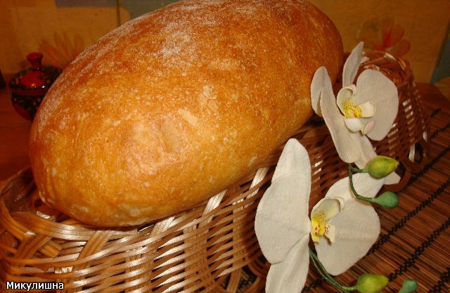 Long-fermented wheat bread (oven)
