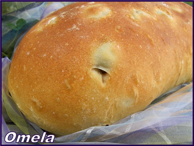 خبز ايطالي بالزيتون