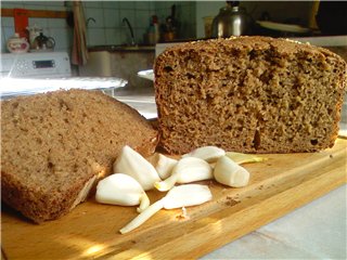 Pane di grano e segale 50x50 con lievito vivo (macchina per il pane)