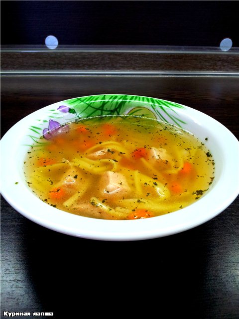 Chicken soup with homemade noodles for CUCKOO