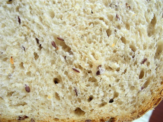 Wheat-rye bread Flax and milk