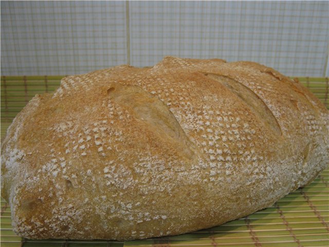 Wheat bread Pain Rustique (in the oven)