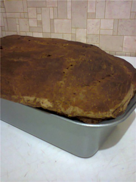 Pan de centeno-trigo (60/40) miel-malta (horno)