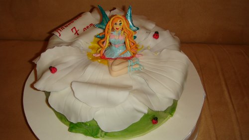 Cakes with fairies based on the cartoon Winx and others
