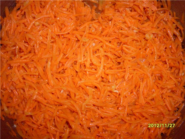 Zanahorias coreanas