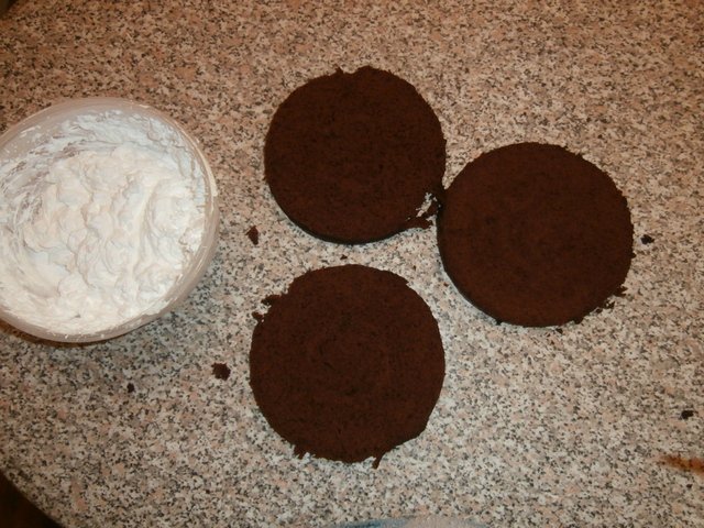 Pastel de chocolate en el microondas