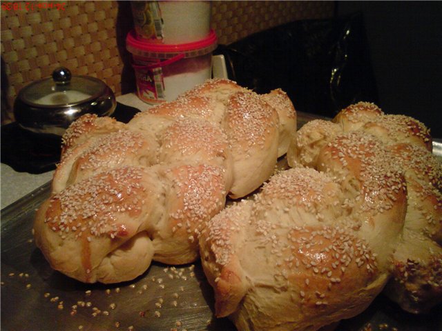 Trenza de trigo y papa (jalá) (horno)